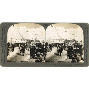Keystone View Co. Alaska Gold Rush Stereoview Card Chilkoot Pass 1900s #4